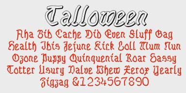 Talloween by Ingrimayne Type — Blackletter Font — thumbnail 4