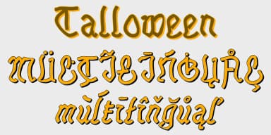 Talloween by Ingrimayne Type — Blackletter Font — thumbnail 5