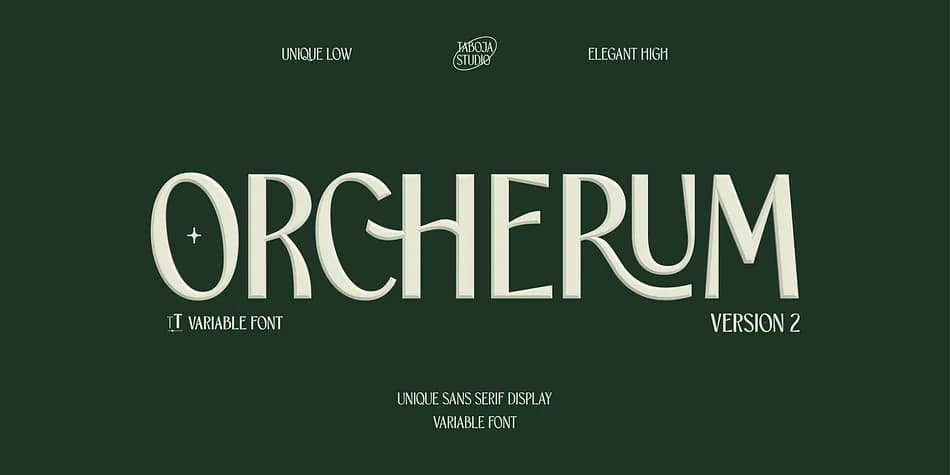 TBJ ORCHERUM by Taboja Studio — Dingbats Font