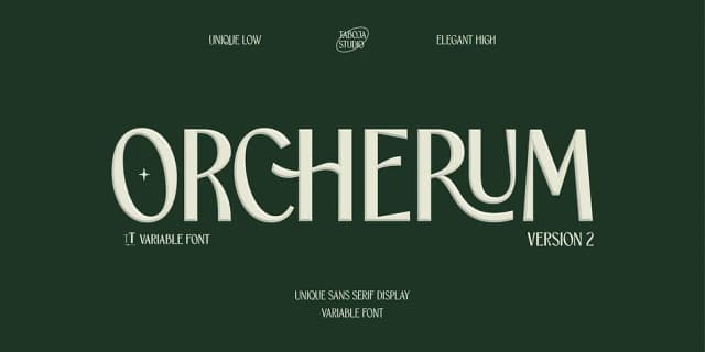 TBJ ORCHERUM by Taboja Studio — Dingbats Font