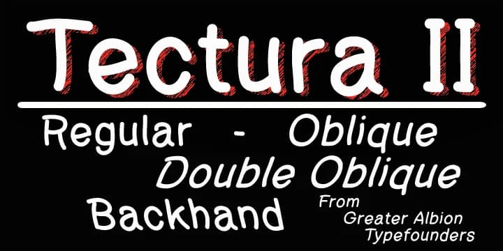 Tectura II by Greater Albion Typefounders — Decorative Font
