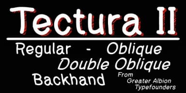 Tectura II by Greater Albion Typefounders — Decorative Font — thumbnail 1