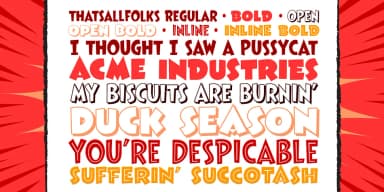THAT'S ALL FOLKS by Comicraft — Decorative Font — thumbnail 3