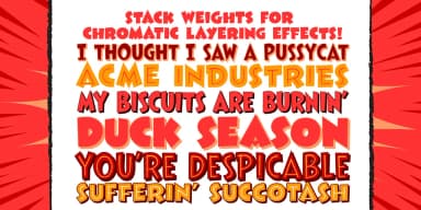 THAT'S ALL FOLKS by Comicraft — Decorative Font — thumbnail 5