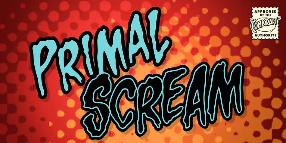Primal Scream by Comicraft — Decorative Font