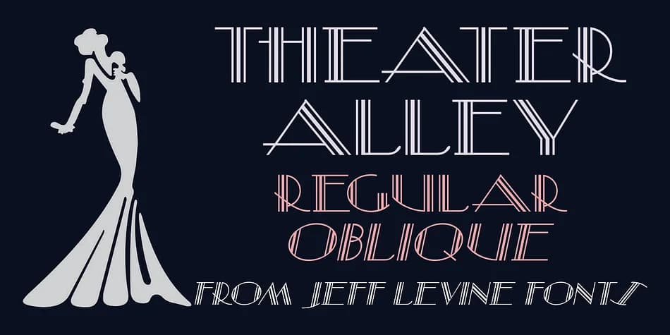THEATER ALLEY JNL by Jeff Levine Fonts — Decorative Font
