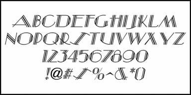 THEATER ALLEY JNL by Jeff Levine Fonts — Decorative Font — thumbnail 5