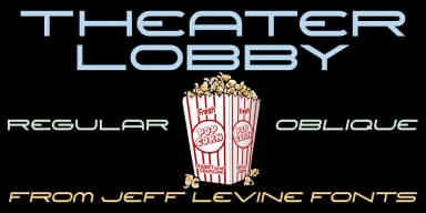 THEATER LOBBY JNL by Jeff Levine Fonts — Decorative Font — thumbnail 1