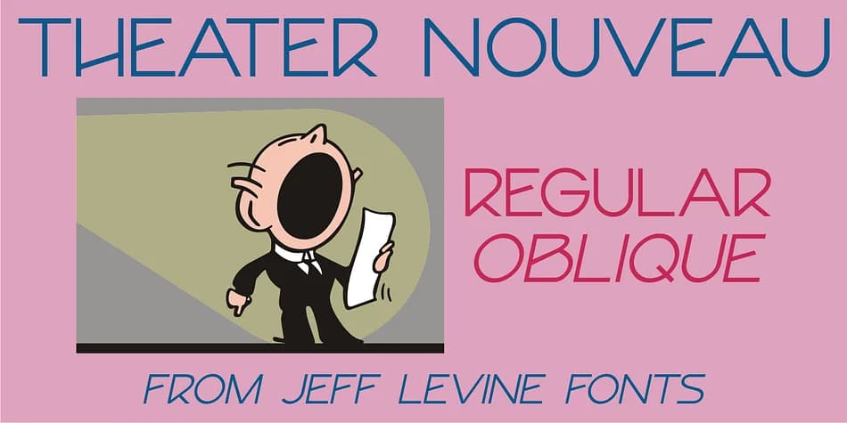 THEATER NOUVEAU JNL by Jeff Levine Fonts — Decorative Font