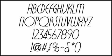 THEATER SEATS JNL by Jeff Levine Fonts — Decorative Font — thumbnail 5