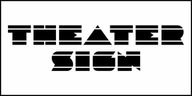 THEATER SIGN JNL by Jeff Levine Fonts — Decorative Font — thumbnail 2