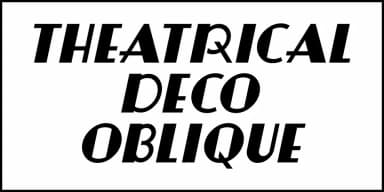 Theatrical Deco by Jeff Levine Fonts — Decorative Font — thumbnail 4