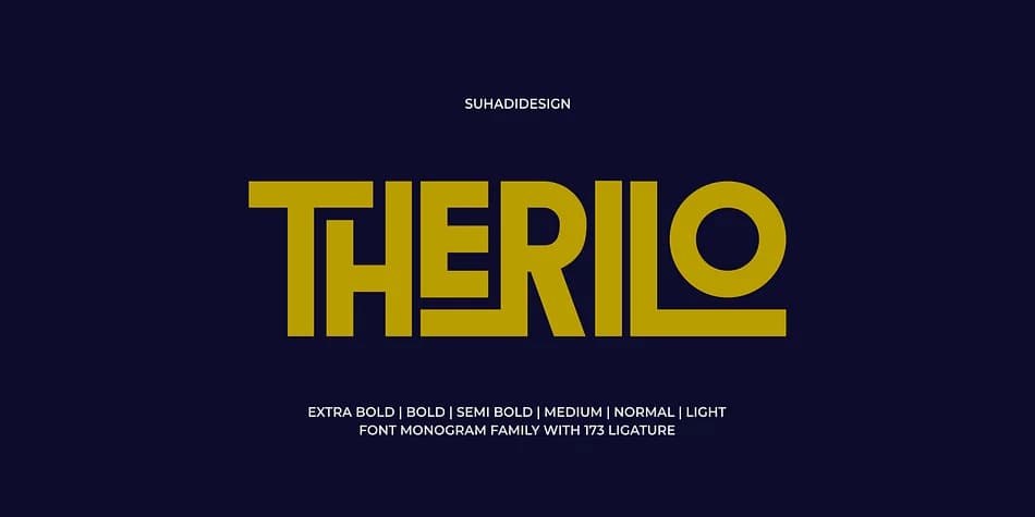 THERILO by suhadidesign — Decorative Font