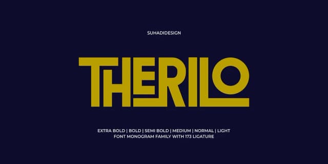 THERILO by suhadidesign — Decorative Font