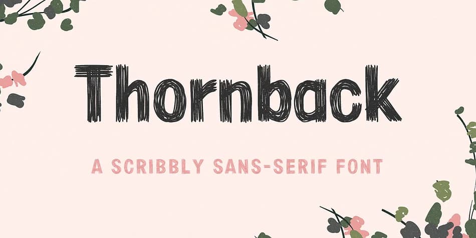 Thornback by Lauren Ashpole — Display Font — preview 1