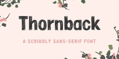 Thornback by Lauren Ashpole — Display Font — thumbnail 1