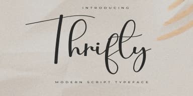 Thrifty by Aditastudios — Script Handwritten Font — thumbnail 1