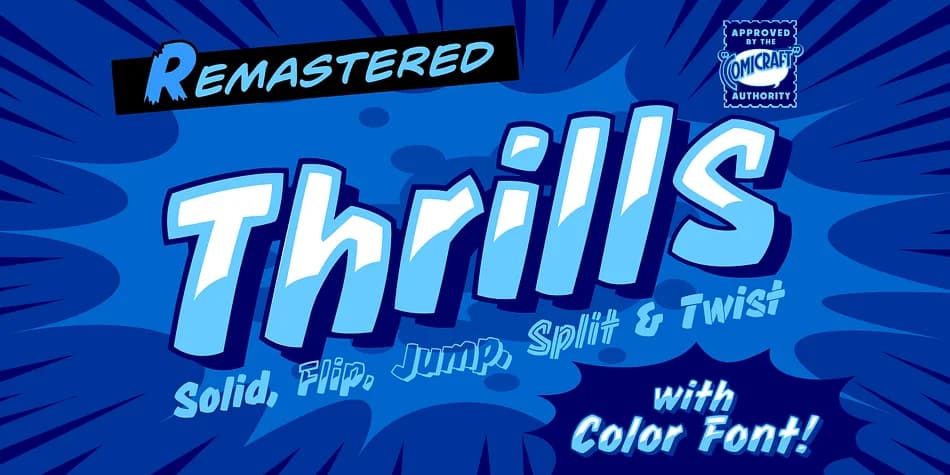 Thrills by Comicraft — Decorative Font