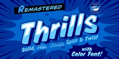 Thrills by Comicraft — Decorative Font — thumbnail 1