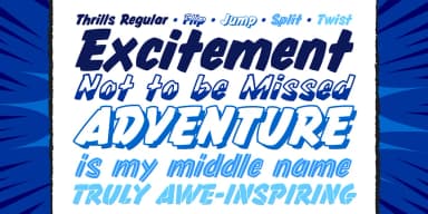 Thrills by Comicraft — Decorative Font — thumbnail 2