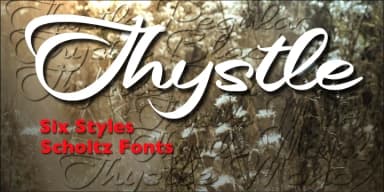 Thystle by Scholtz Fonts — Script Handwritten Font — thumbnail 2