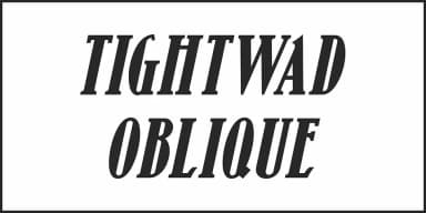 TIGHTWAD JNL by Jeff Levine Fonts — Decorative Font — thumbnail 4