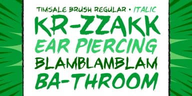 TIM SALE BRUSH by Comicraft — Display Font — thumbnail 2