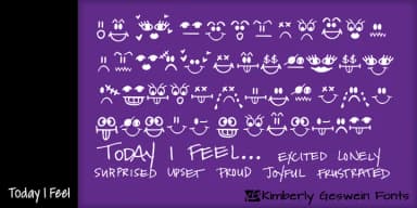 Today I Feel by Kimberly Geswein Fonts — Dingbats Font — thumbnail 1