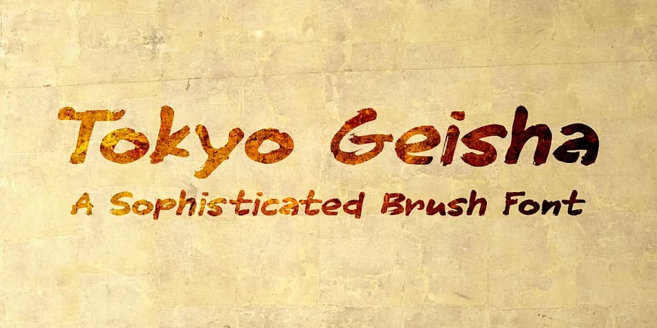 Tokyo Geisha by Kitchen Table Type Foundry — Display Font
