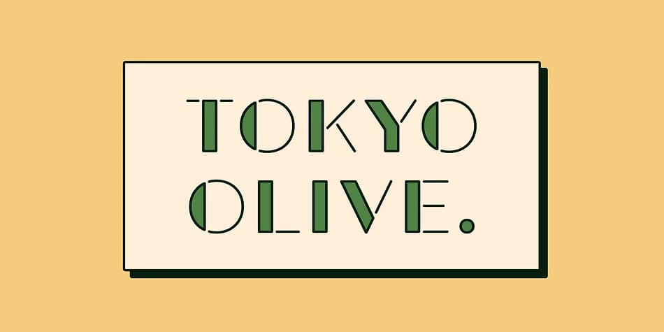 Tokyo Olive by Dharma Type — Decorative Font