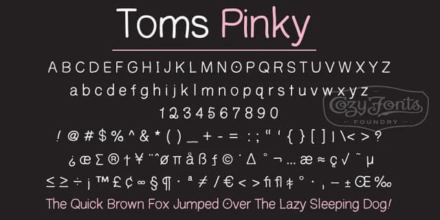Toms by CozyFonts Foundry — Decorative Font