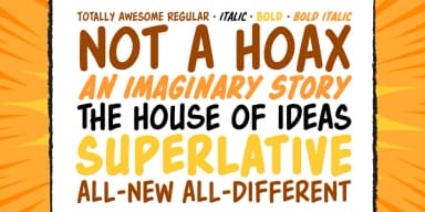 TOTALLY AWESOME by Comicraft — Decorative Font — thumbnail 2