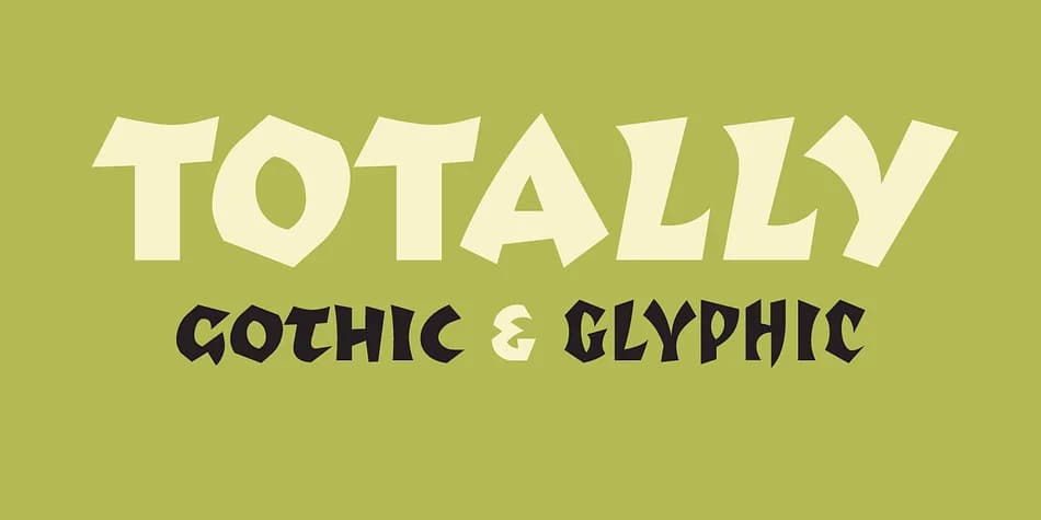 Totally Gothic by Emigre — Blackletter Font — preview 1