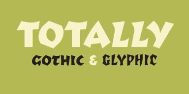 Totally Gothic by Emigre — Blackletter Font — thumbnail 1