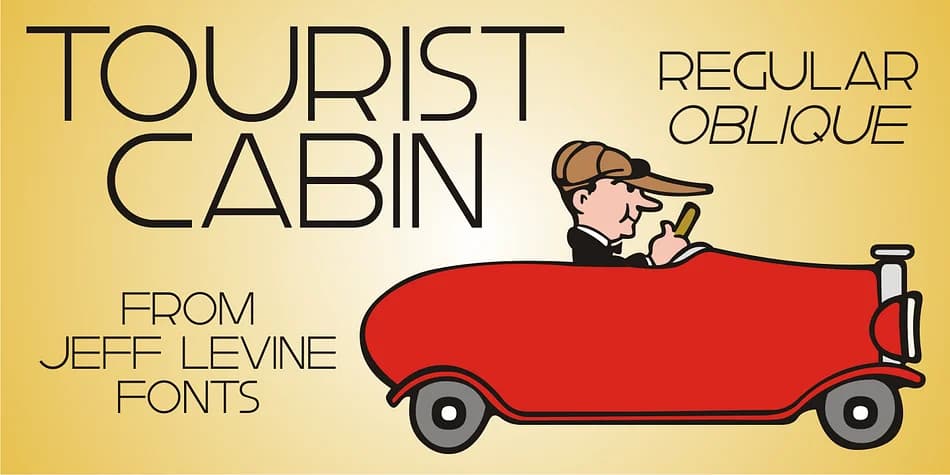 TOURIST CABIN JNL by Jeff Levine Fonts — Decorative Font