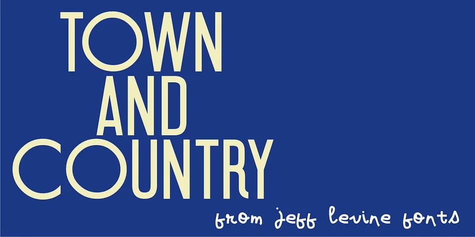 TOWN AND COUNTRY JNL by Jeff Levine Fonts — Decorative Font