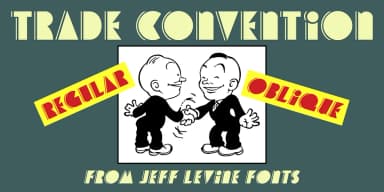 TRADE CONVENTION JNL by Jeff Levine Fonts — Decorative Font — thumbnail 1