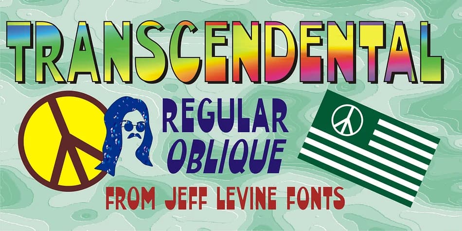 TRANSCENDENTAL JNL by Jeff Levine Fonts — Decorative Font