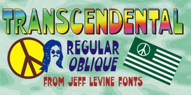 TRANSCENDENTAL JNL by Jeff Levine Fonts — Decorative Font — thumbnail 1