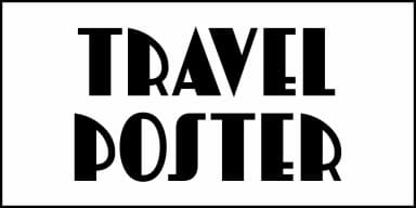 TRAVEL POSTER JNL by Jeff Levine Fonts — Decorative Font — thumbnail 2