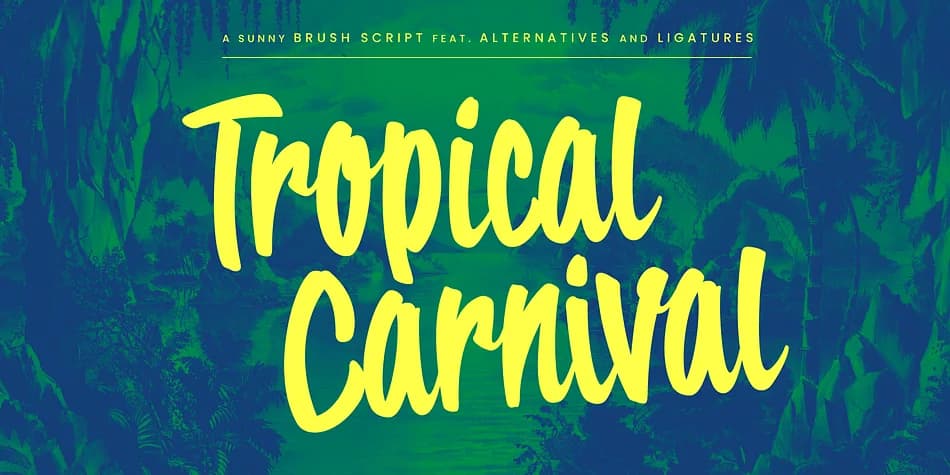Tropical Carnival by Wingsart Studio — Display Font