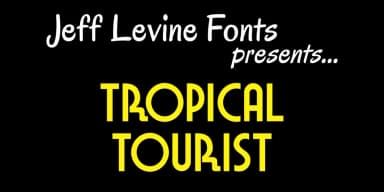 TROPICAL TOURIST JNL by Jeff Levine Fonts — Decorative Font — thumbnail 1