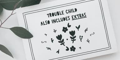 TROUBLE CHILD by Ana's Fonts — Dingbats Font — thumbnail 4