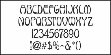 TRYOUT NOUVEAU JNL by Jeff Levine Fonts — Decorative Font — thumbnail 3