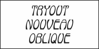 TRYOUT NOUVEAU JNL by Jeff Levine Fonts — Decorative Font — thumbnail 4