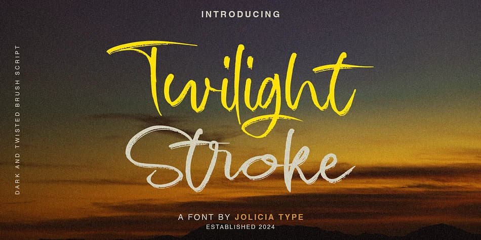 Twilight Stroke by Jolicia Type — Script Handwritten Font