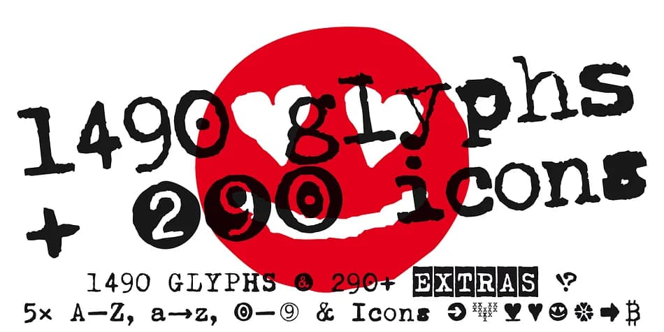 Typewriter 1950 Tech Mono by Typo Graphic Design — Dingbats Font