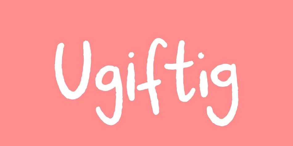 Ugiftig by Bogstav — Dingbats Font
