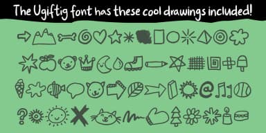 Ugiftig by Bogstav — Dingbats Font — thumbnail 7