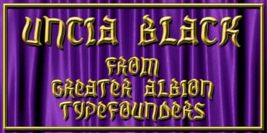 UNCIA BLACK by Greater Albion Typefounders — Blackletter Font — thumbnail 2